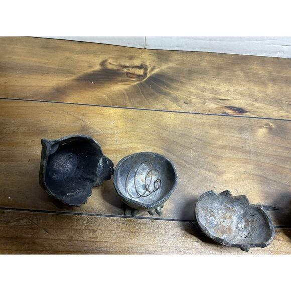 Set Of 2 Vintage Japanese Brass Owl Mid-Century Era Cast Iron - Picture 8 of 12